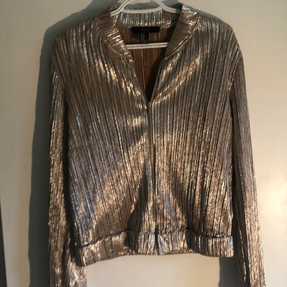Forever 21 metallic bomber - Picture 2 of 2